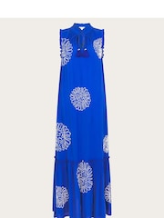 Monsoon Blue Meena Embroidered Dress - Image 5 of 6