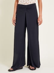Monsoon Black Wanda Wrap Trousers - Image 1 of 9