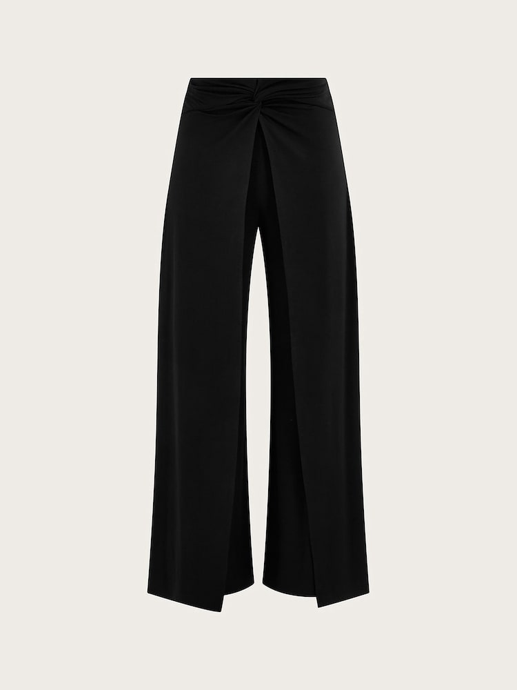 Monsoon Black Wanda Wrap Trousers - Image 9 of 9