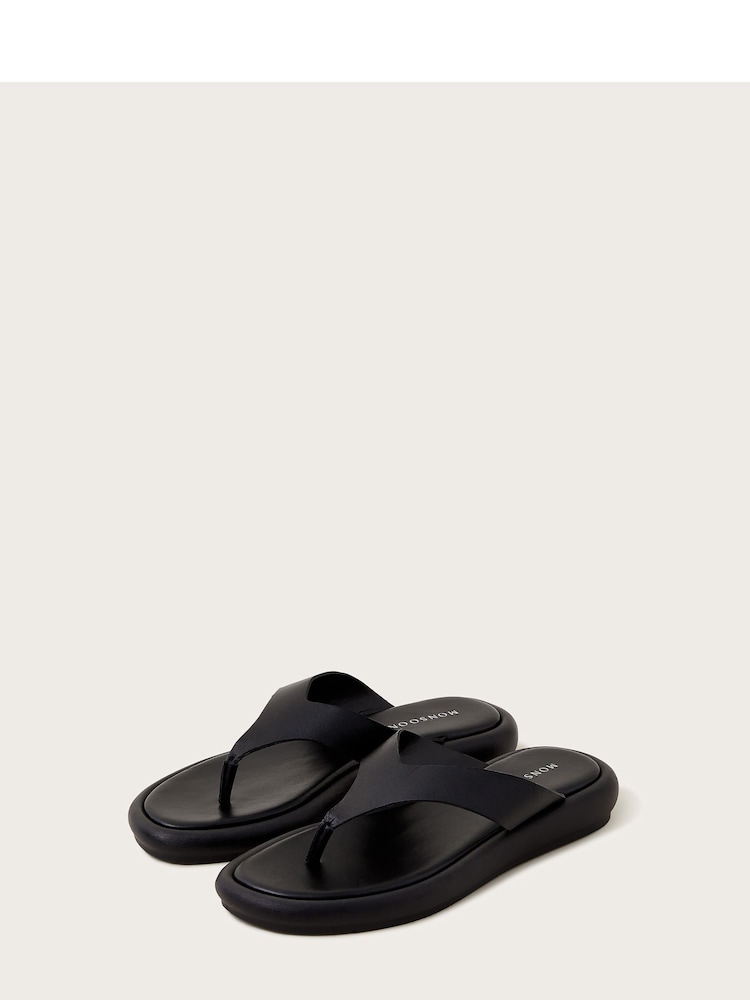 Monsoon Black 90s Platform Sandals - Image 4 of 4