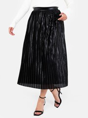 Lovedrobe Pleated Metallic Midi Skirt - Image 5 of 6