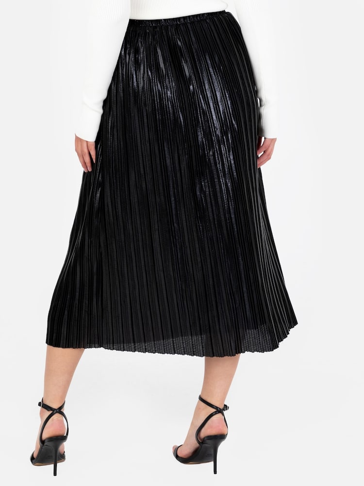 Lovedrobe Pleated Metallic Midi Skirt - Image 6 of 6