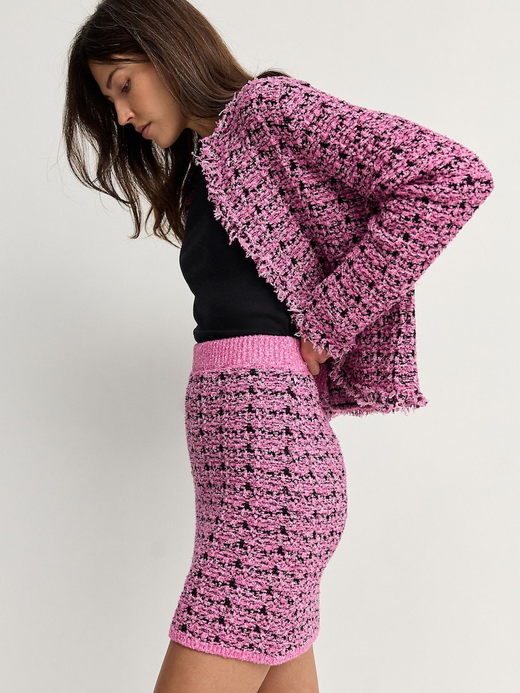 Rose - Cardigan coordonné en maille élégante - Image 3 of 8