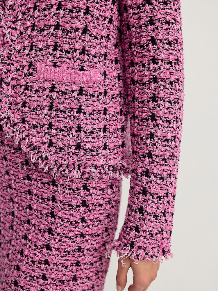 Rose - Cardigan coordonné en maille élégante - Image 5 of 8