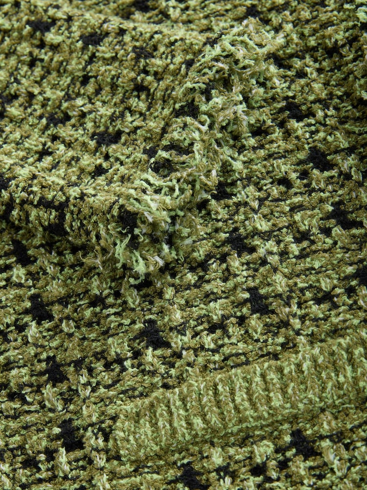 Vert citron vert - Cardigan coordonné en maille élégante - Image 7 of 8