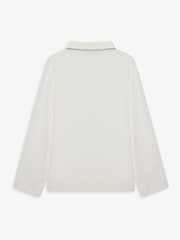 The Little Tailor Cream Soft Jersey LenzingTM EcoVeraTM Button Through Relaxed Pyjamas Set - Image 3 of 9