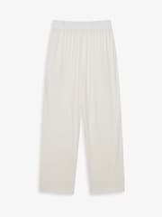 The Little Tailor Cream Soft Jersey LenzingTM EcoVeraTM Button Through Relaxed Pyjamas Set - Image 5 of 9