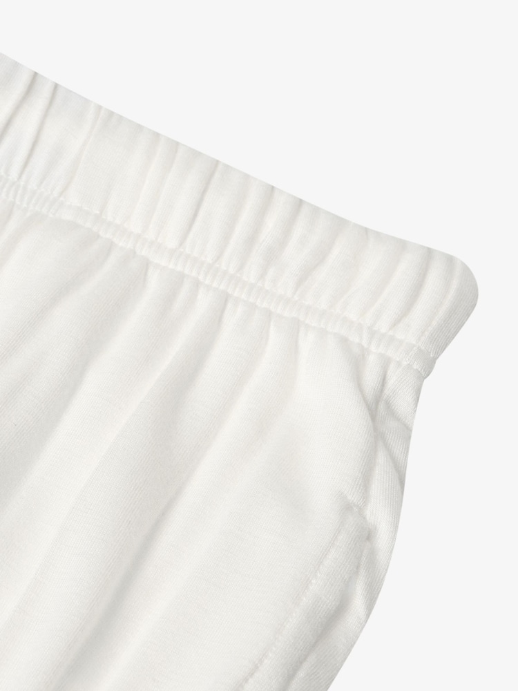 The Little Tailor Cream Soft Jersey LenzingTM EcoVeraTM Button Through Relaxed Pyjamas Set - Image 9 of 9 The Little Tailor Cream Soft Jersey LenzingTM EcoVeraTM Button Through Relaxed Pyjamas Set - Image 9 of 9