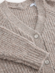 Cârtiță - Gem Button Chunky Knitted Cardigan with Wool - Image 3 of 7