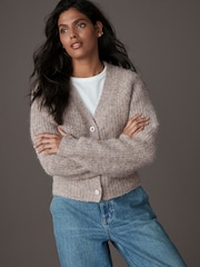 Cârtiță - Gem Button Chunky Knitted Cardigan with Wool - Image 7 of 7