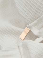 Reiss White Freda Textured Cross-Back Swimsuit - Image 5 of 5