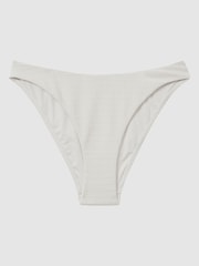 Reiss Laurel High Rise Waffle Bikini Bottoms - Image 2 of 4