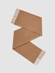 Reiss Biscuit Picton Wool-Cashmere Scarf - Image 1 of 5
