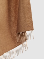 Reiss Biscuit Picton Wool-Cashmere Scarf - Image 4 of 5