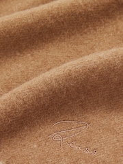 Reiss Biscuit Picton Wool-Cashmere Scarf - Image 5 of 5