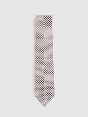 Reiss Ivory Albergo Silk Floral Tie - Image 1 of 5