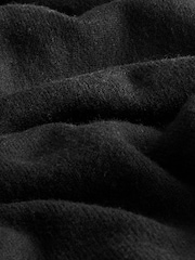 Black Smart Button Up Knitted Jumper Dress with Wool - Image 6 of 7