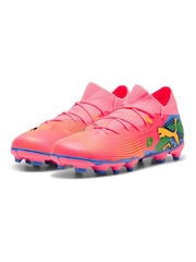 Puma Orange Neymar Jr Future Kids Firm Ground Football Boots - Image 3 of 6