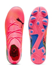 Puma Orange Neymar Jr Future Kids Firm Ground Football Boots - Image 4 of 6