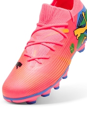 Puma Orange Neymar Jr Future Kids Firm Ground Football Boots - Image 5 of 6