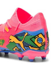 Puma Orange Neymar Jr Future Kids Firm Ground Football Boots - Image 6 of 6