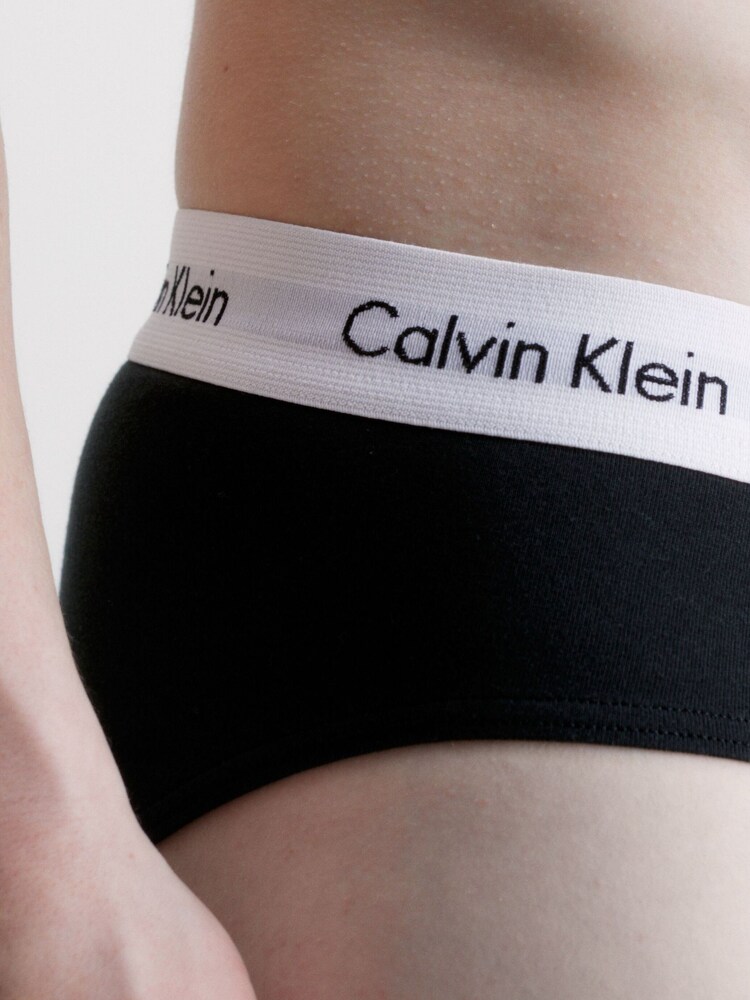 Calvin Klein Black Cotton Stretch Hip 3-Pack Boxer Briefs - Image 4 of 4 Calvin Klein Black Cotton Stretch Hip 3-Pack Boxer Briefs - Image 4 of 4