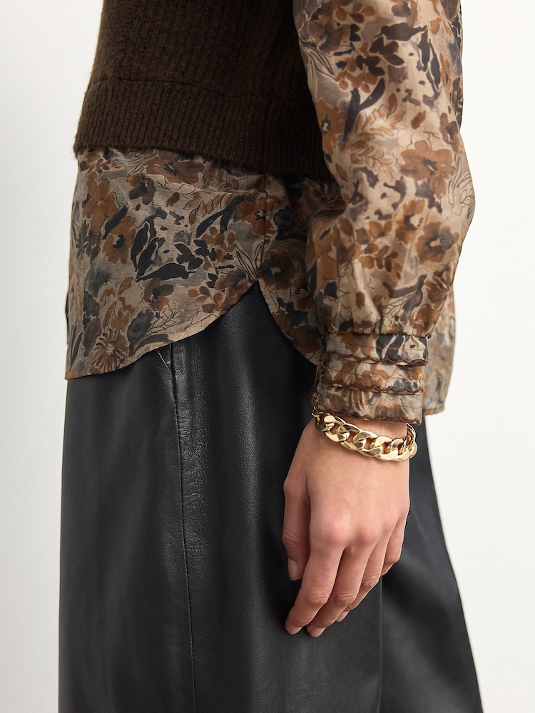 Brown Neutral Knitted Tank - Image 5 of 8