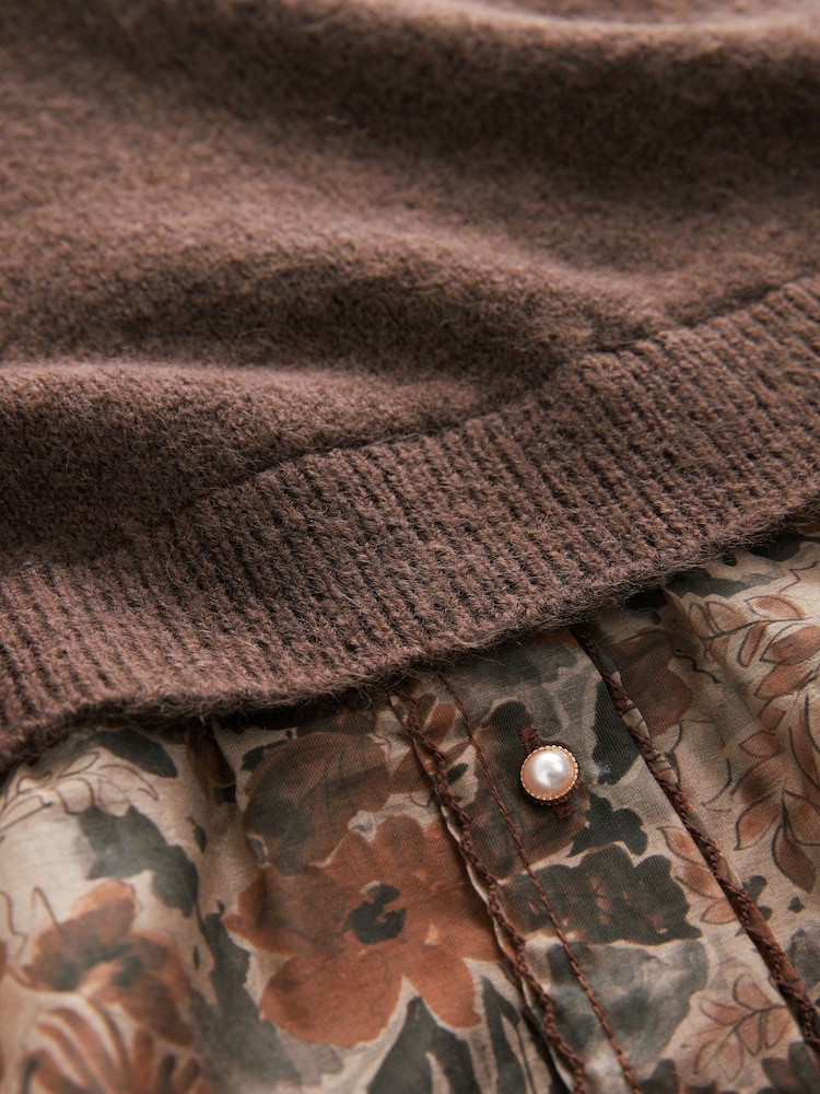 Brown Neutral Knitted Tank - Image 6 of 8