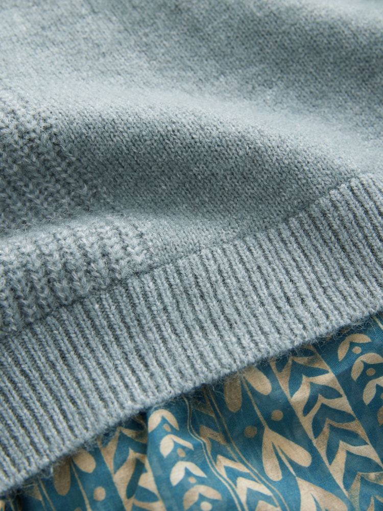 Blue Chambray Knitted Tank - Image 7 of 7