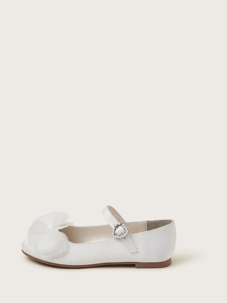 Monsoon Natural Embellished Ballet Flats - Image 2 of 3