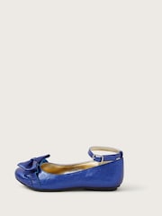 Monsoon Blue Bow Ruffle Ballet Flats - Image 2 of 3