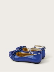 Monsoon Blue Bow Ruffle Ballet Flats - Image 3 of 3