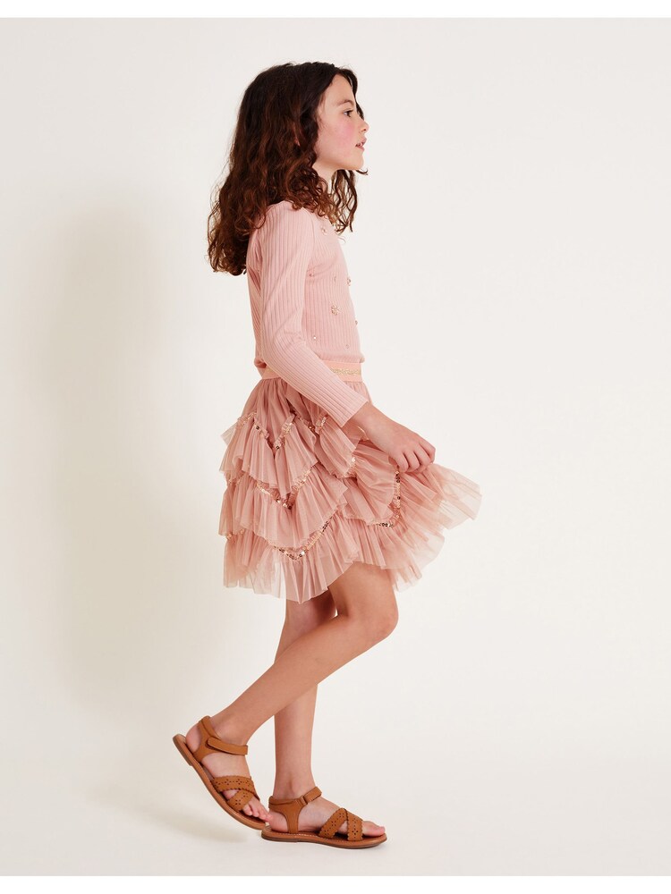 Monsoon Pink Embellished Long Sleeve Disco Set - Image 1 of 4