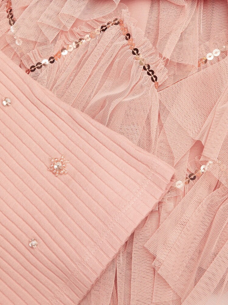 Monsoon Pink Embellished Long Sleeve Disco Set - Image 4 of 4