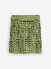 Green Lime Co-ord Knitted Mini Skirt - Image 5 of 7