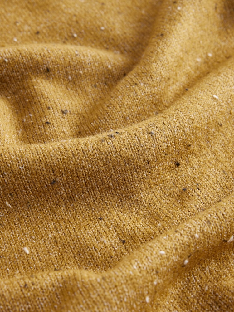 Green Olive Neppy Knitted Column Midi Skirt with Wool - Image 8 of 8