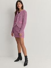 Pink Co-ord Knitted Mini Skirt - Image 2 of 8