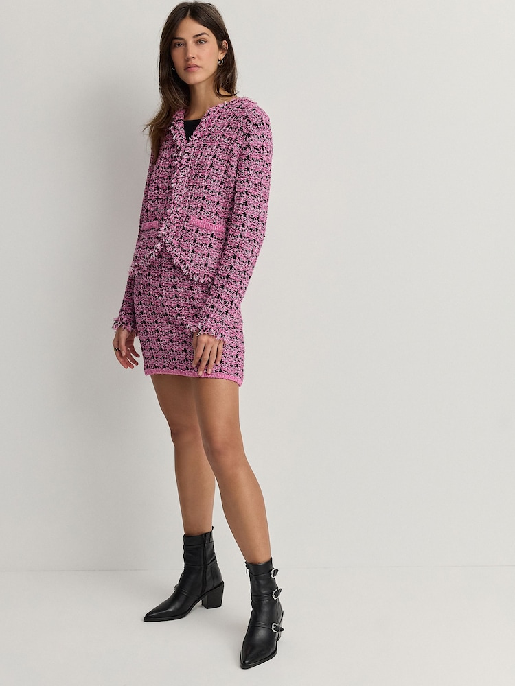 Pink Co-ord Knitted Mini Skirt - Image 2 of 8
