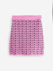Pink Co-ord Knitted Mini Skirt - Image 6 of 8