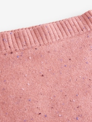 Pink Blush Neppy Knitted Column Midi Skirt with Wool - Image 7 of 8
