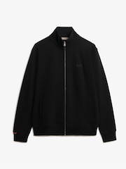 Superdry Black Essential Logo Loose Fit Track Top - Image 4 of 5