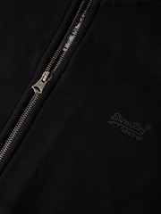 Superdry Black Essential Logo Loose Fit Track Top - Image 5 of 5
