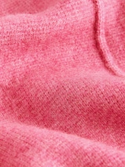 Pink Smart Collared Knitted Blazer Cardigan Jacket with Wool - Image 7 of 7