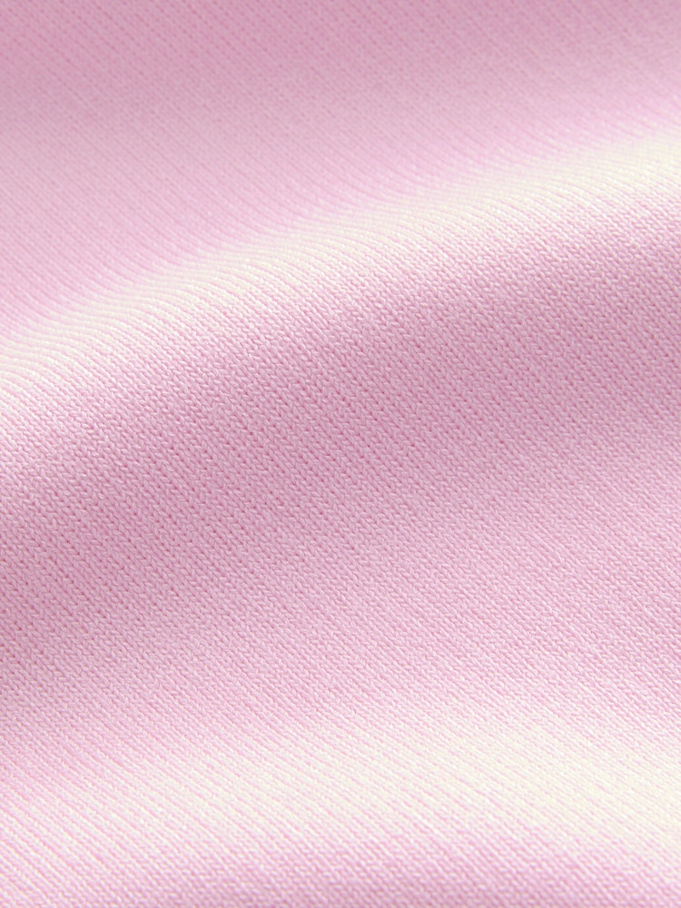 Hellrosa - Smart Collared Knitted T-Shirt - Bild 8 von 8 Hellrosa - Smart Collared Knitted T-Shirt - Bild 8 von 8