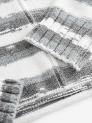 Grey Spacedye Stripe Knitted Jumper - Image 6 of 7