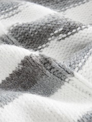 Grey Spacedye Stripe Knitted Jumper - Image 7 of 7