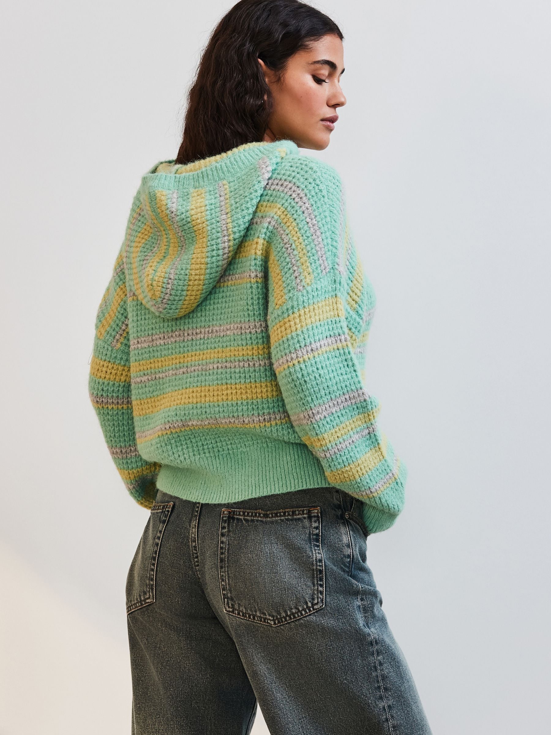 商品画像：Two-Way Zip Front Off Shoulder Sweater | OAK + FORT – OAK + 3
