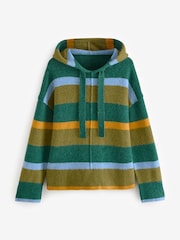 Grün - Übergroßer Hoodie aus Strick in Relaxed-Fit - Bild 6 von 9