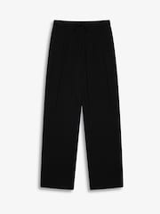 The Little Tailor Black Soft Jersey LenzingTM EcoVeraTM Button Through Relaxed Pyjamas Set - Image 4 of 9