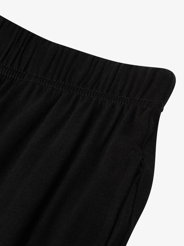 The Little Tailor Black Soft Jersey LenzingTM EcoVeraTM Button Through Relaxed Pyjamas Set - Image 9 of 9 The Little Tailor Black Soft Jersey LenzingTM EcoVeraTM Button Through Relaxed Pyjamas Set - Image 9 of 9